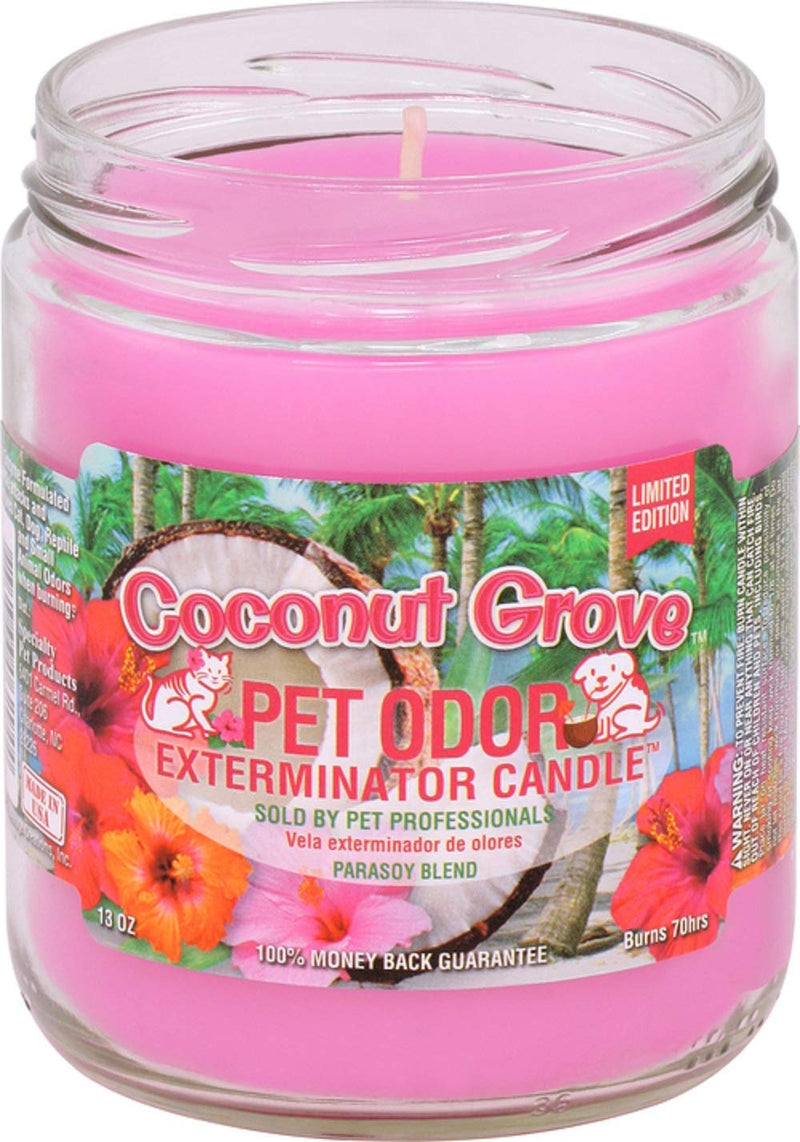 Pet Odor Exterminator Coconut Grove Candle, 13 oz, Pack of 2 - BeesActive Australia