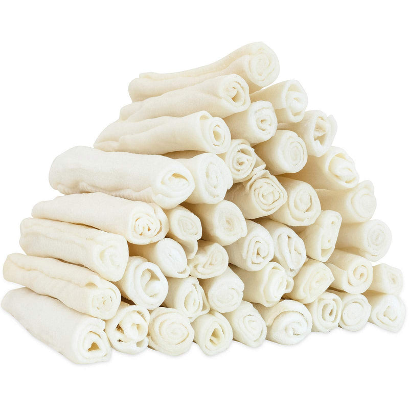 MON2SUN Dog Rawhide Rolls Twist Sticks 6.5 Inch Dog Chew Treats Natural Flavor for Puppy and Small Dogs 40 Count (Pack of 1) - BeesActive Australia