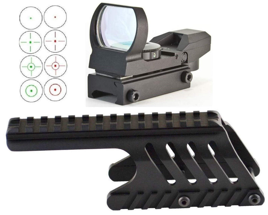 Gotical Saddle Scope Mount for 12GA 870 with Reflex Sight Red Green Reticles with Weaver Picatinny Rail Mount Saddle Mount for 12GA - BeesActive Australia