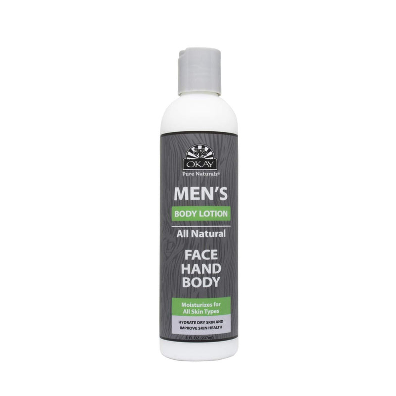 Okay men's all natural body lotion 8 fluid ounce, White, 8 Fluid Ounce - BeesActive Australia