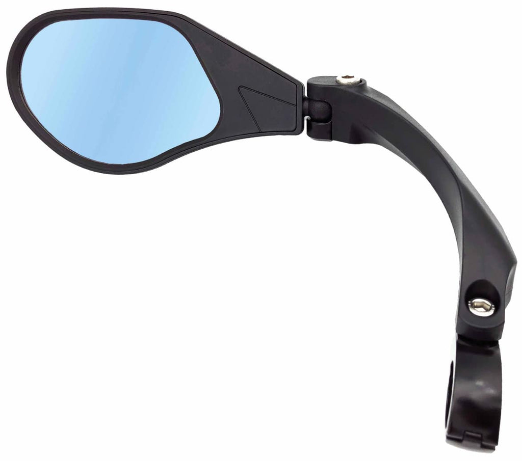 Hafny New Handlebar Bike Mirror, HD,Blast-Resistant, Glass Lens, HF-MR088LS (Left) (HF-M903LB-FR01 ( Handlebar Fitting Left Side, Blue Glass)) HF-M903LB-FR01 ( Handlebar Fitting Left Side, Blue Glass) - BeesActive Australia