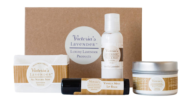 Victoria's Lavender Natural Body Products Gift Set| MADE IN USA (Vanilla Lavender) Vanilla Lavender - BeesActive Australia