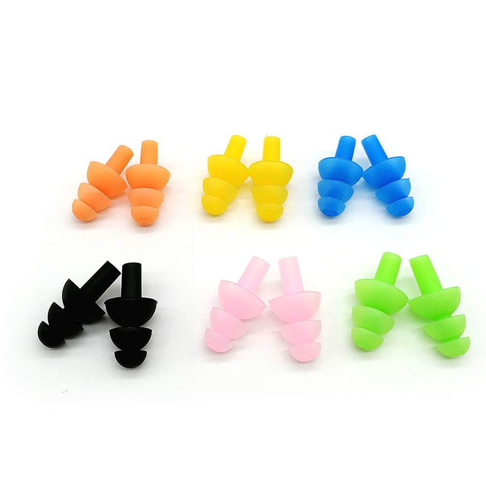 Zooshine 6 Sets Waterproof Kids Swimming Earplugs Ear Plugs for Swimming Showering Swim Ear Protector - BeesActive Australia