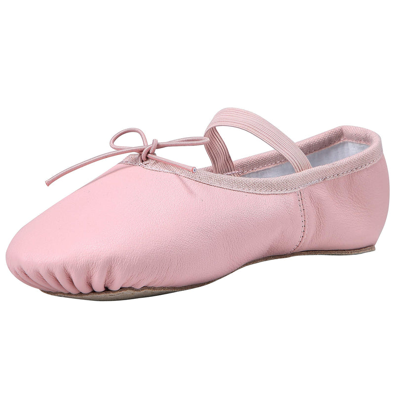 Linodes Leather Ballet Shoes/Ballet Slippers/Dance Shoes (Toddler/Little/Big Kid/Women) 8 Toddler Pink - BeesActive Australia