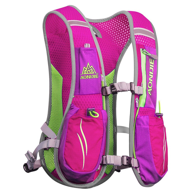 AONIJIE Running Hydration Vest Backpack for Women and Men Lightweight Trail Running Backpack 5.5L Rose Red - BeesActive Australia