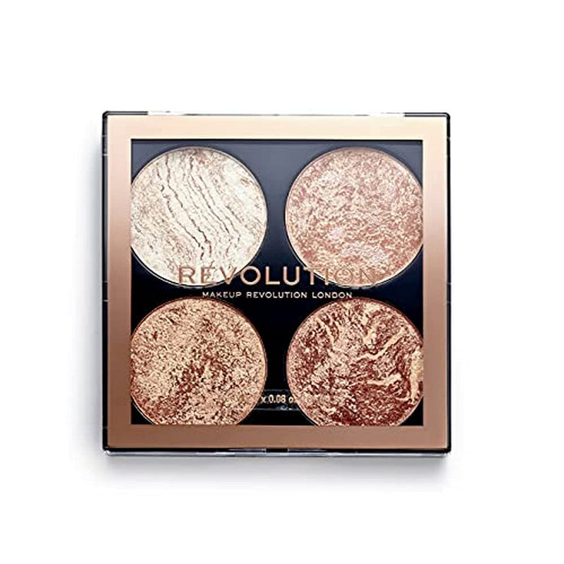 Makeup Revolution Bronzer Cheek Kit, Don't Hold Back, Face Makeup Bronzer Powder for Luminous Sunkissed Glow, Highlighter Makeup Bronzing Powder - BeesActive Australia