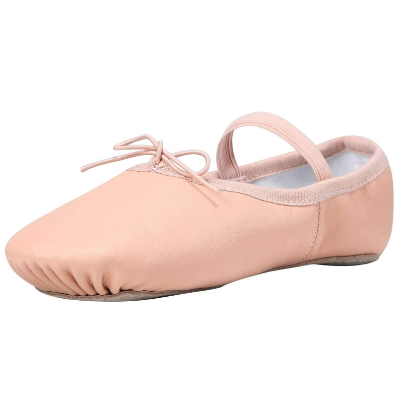 [AUSTRALIA] - Linodes Leather Ballet Shoes/Ballet Slippers/Dance Shoes (Toddler/Little/Big Kid/Women) 4 Big Kid Nude (Ballet Pink) 