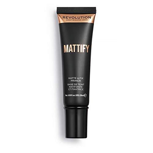 Makeup Revolution Mattify Matte and Fix Face Primer, Face Make Up, Lightweight, Translucent Formula, Create a Smooth Complexion - BeesActive Australia