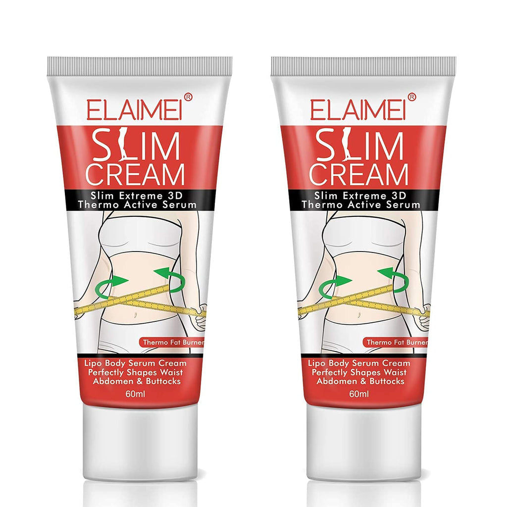 2 Pack Slimming Cream,Cellulite Removal Cream Fat Burner Weight Loss Slim Creams Leg Body Waist Effective Anti Cellulite Fat Burning（60ml） 2 Pcs - BeesActive Australia