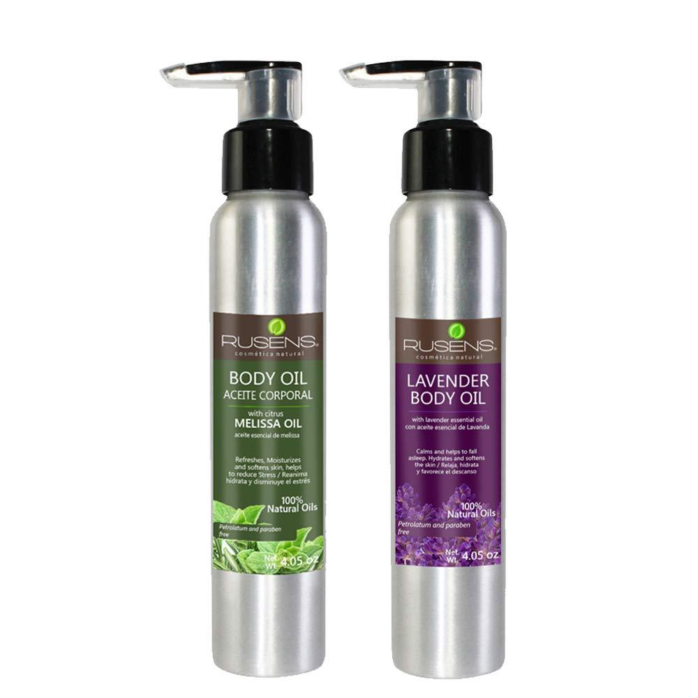 RUSENS - Body Oils Lavender & Melissa with Natural Essential Oils, Aromatherapy Massage Oils - BeesActive Australia