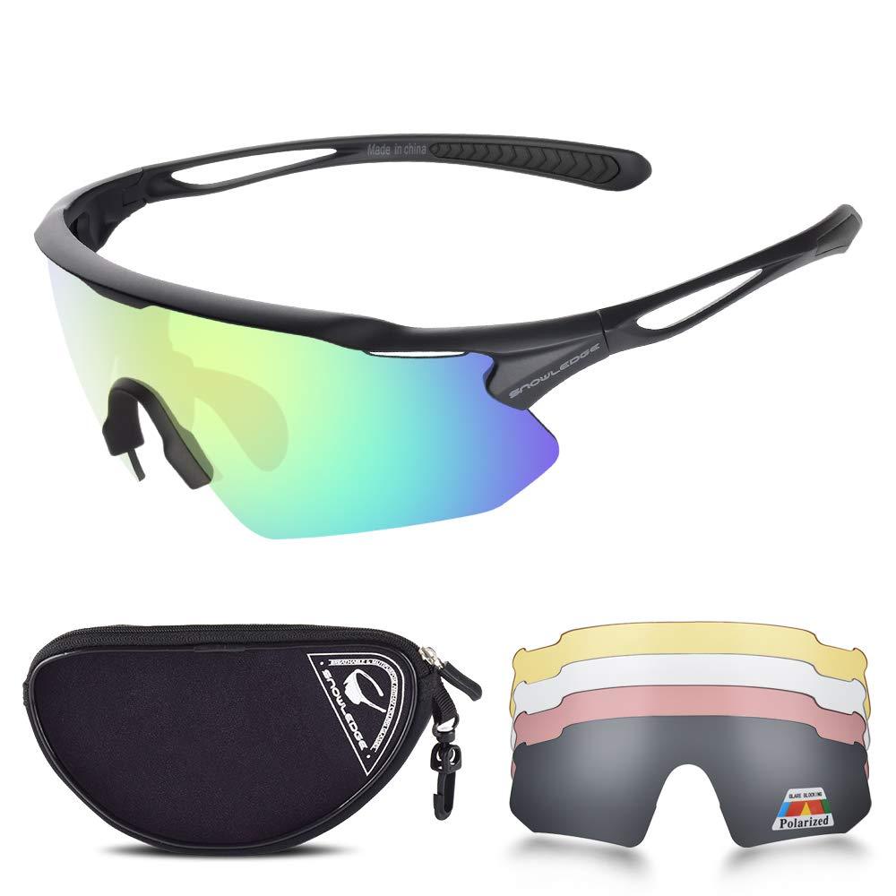 Cycling Glasses, TR90 Unbreakable Frame Polarized Anti-UV400 Sports Sunglasses 502/Mb-revo-gd #A-502(5 Lenses) - BeesActive Australia