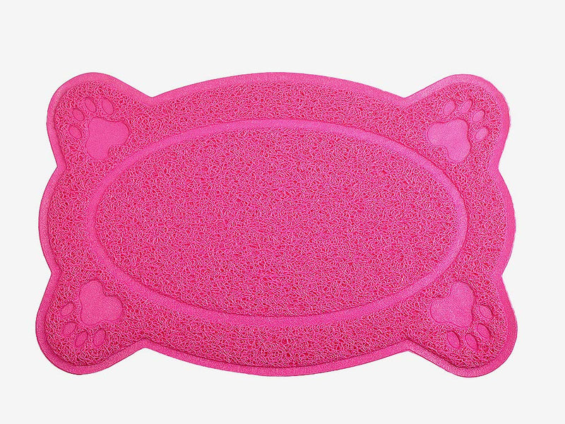 DM Cat Litter Box Debris Catcher Mat,Kitty Scatter Control Rug,16x10 Inches,5 Colors Available RoseRed - BeesActive Australia