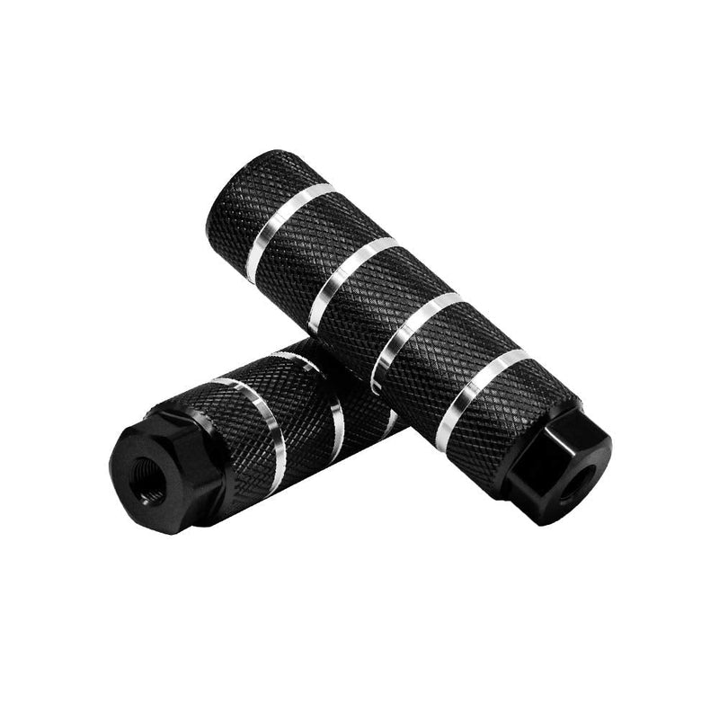 NOSTIFY 2PC 3/8 inch - 26 Teeth Aluminum Alloy Bike Pegs - Black - BeesActive Australia