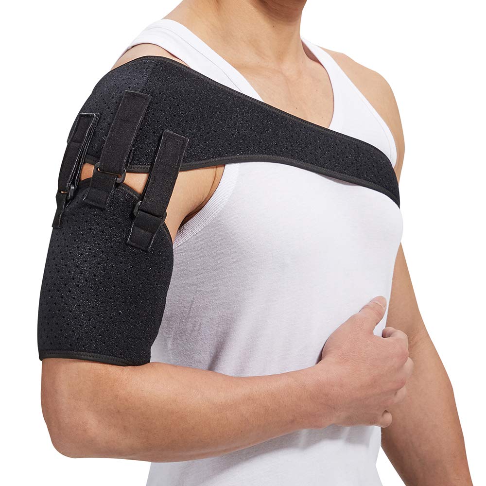 Shoulder Belt Support Arm Sling For Stroke Hemiplegia Subluxation Adjustable Right Left Single Pads Dislocation Recovery Rehabilitation Straps Shoulder Brace - BeesActive Australia