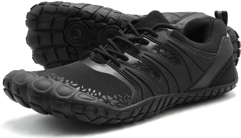 Oranginer Men's Barefoot Shoes - Big Toe Box - Minimalist Cross Training Shoes for Men 11 Black-1 - BeesActive Australia
