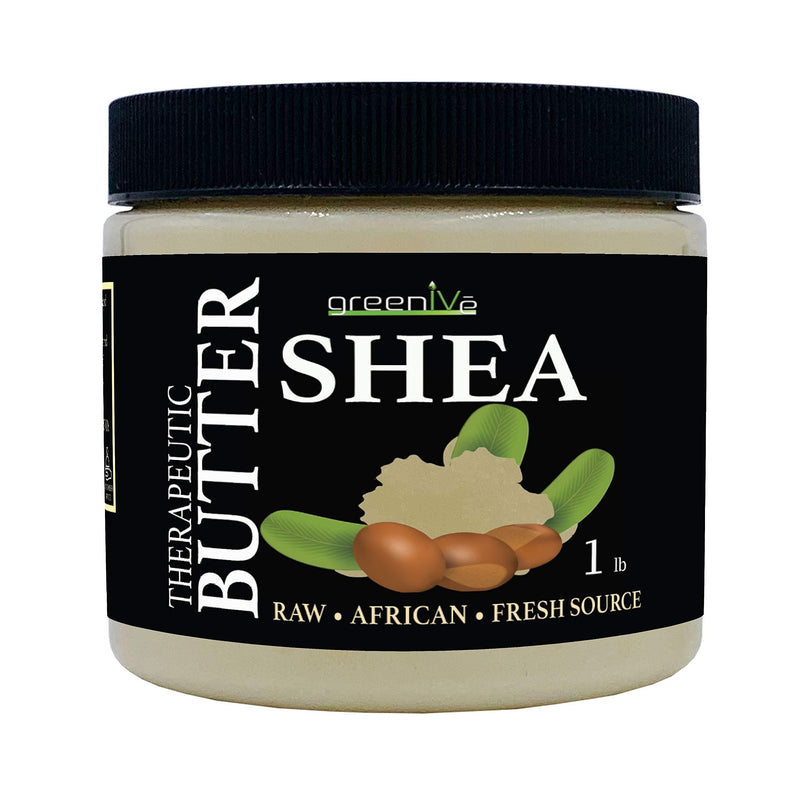 GreenIVe 100% Pure Shea Butter Raw Exclusively on Amazon (16 Ounce Jar) 16 Ounce Jar - BeesActive Australia