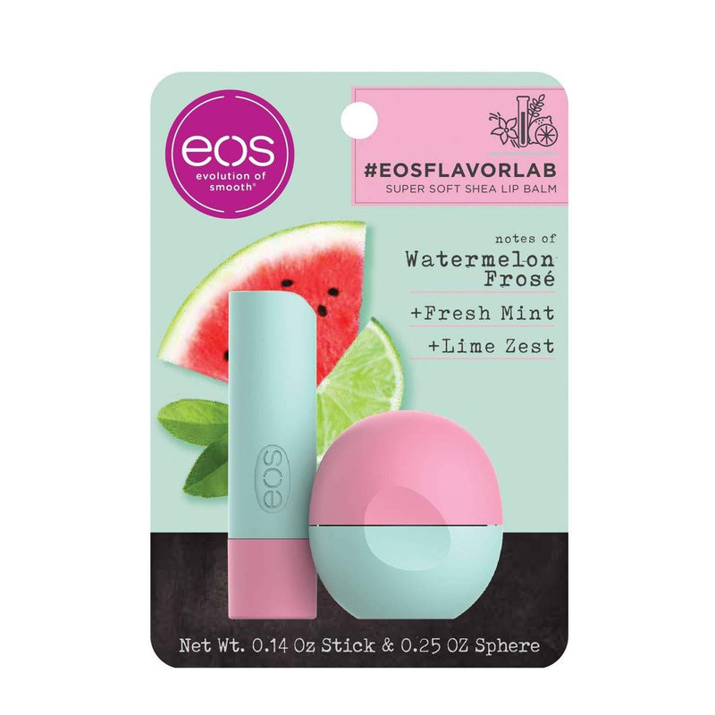 eos Flavor Lab Lip Balm Stick/Sphere Watermelon Lime Frose Pack of 1(Total 0.39oz) - BeesActive Australia