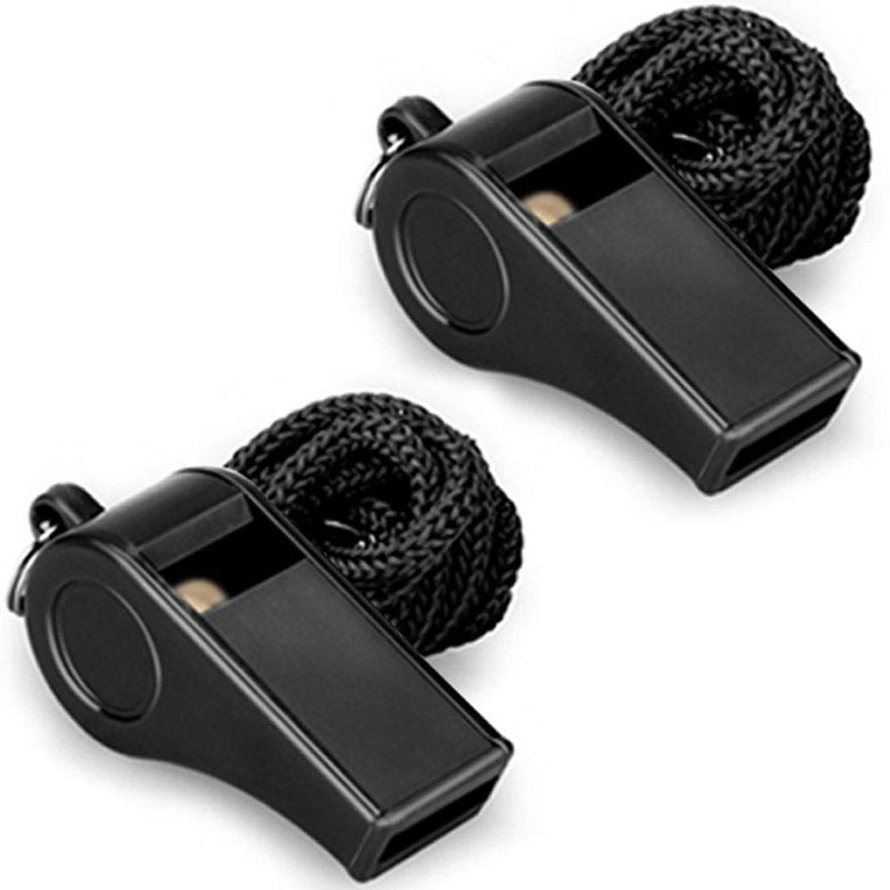 Hipat Whistle, 2 Packs Plastic Sports Whistles with Lanyard, Loud Crisp Sound Whistle Ideal for Coaches, Referees, and Officials - BeesActive Australia