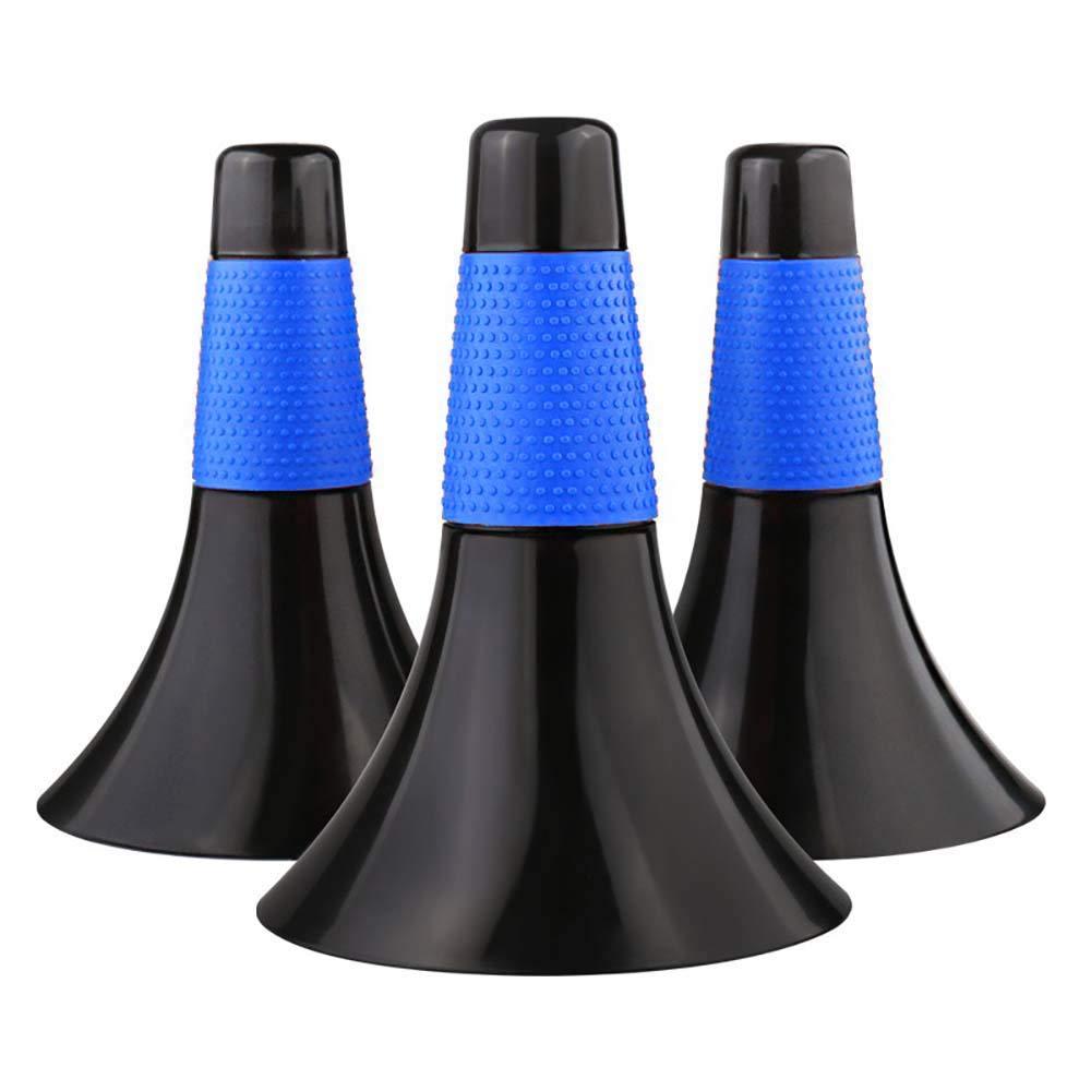 Pack of 3pcs Marker Cones Barrier Sports Fitness Football Basketball Speed Agility Grab Training Blue - BeesActive Australia