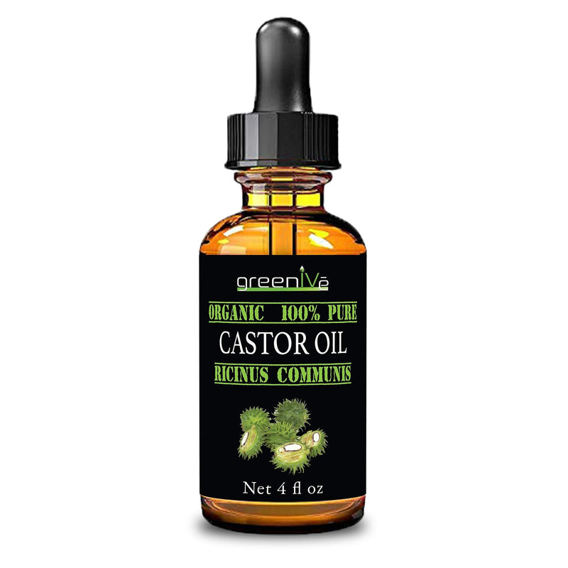 GreenIVe - 100% Pure Castor Oil - Cold Pressed - Hexane Free - Exclusively on Amazon (4 Ounce) 4 Ounce - BeesActive Australia