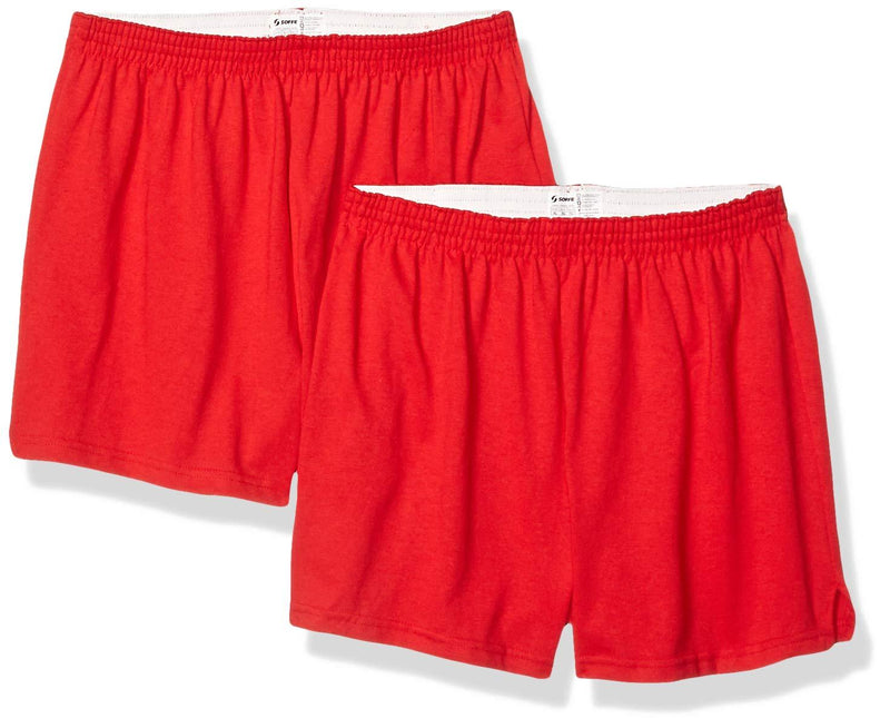 [AUSTRALIA] - Soffe Women's Authentic Cheer Short Large Red (2 Pack) 