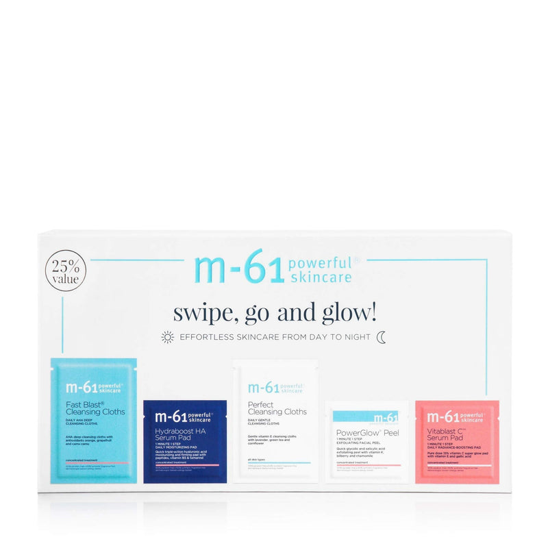 M-61 Swipe, Go and Glow! Skincare Set - Essential day to night skincare set Feel great about your skin – wherever life takes you! - BeesActive Australia