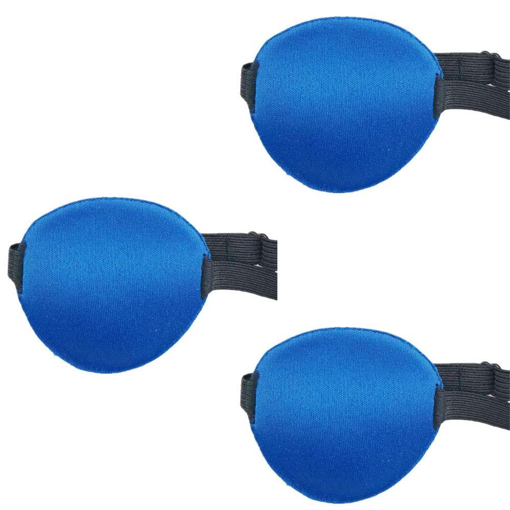 Soochat Eye Patch (Blue) Strabismus Adjustable Eye Patch Eye Mask Buckle Adults and Kids (3Pack) - BeesActive Australia
