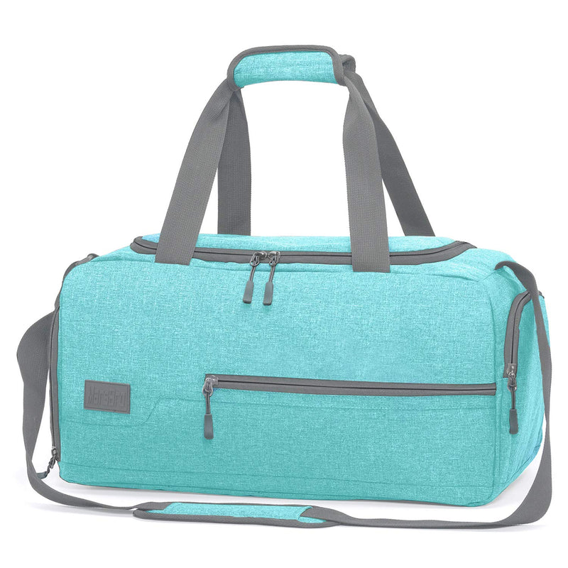 MarsBro Water Resistant Sports Gym Travel Weekender Duffel Bag with Shoe Compartment Tiffany Blue - BeesActive Australia