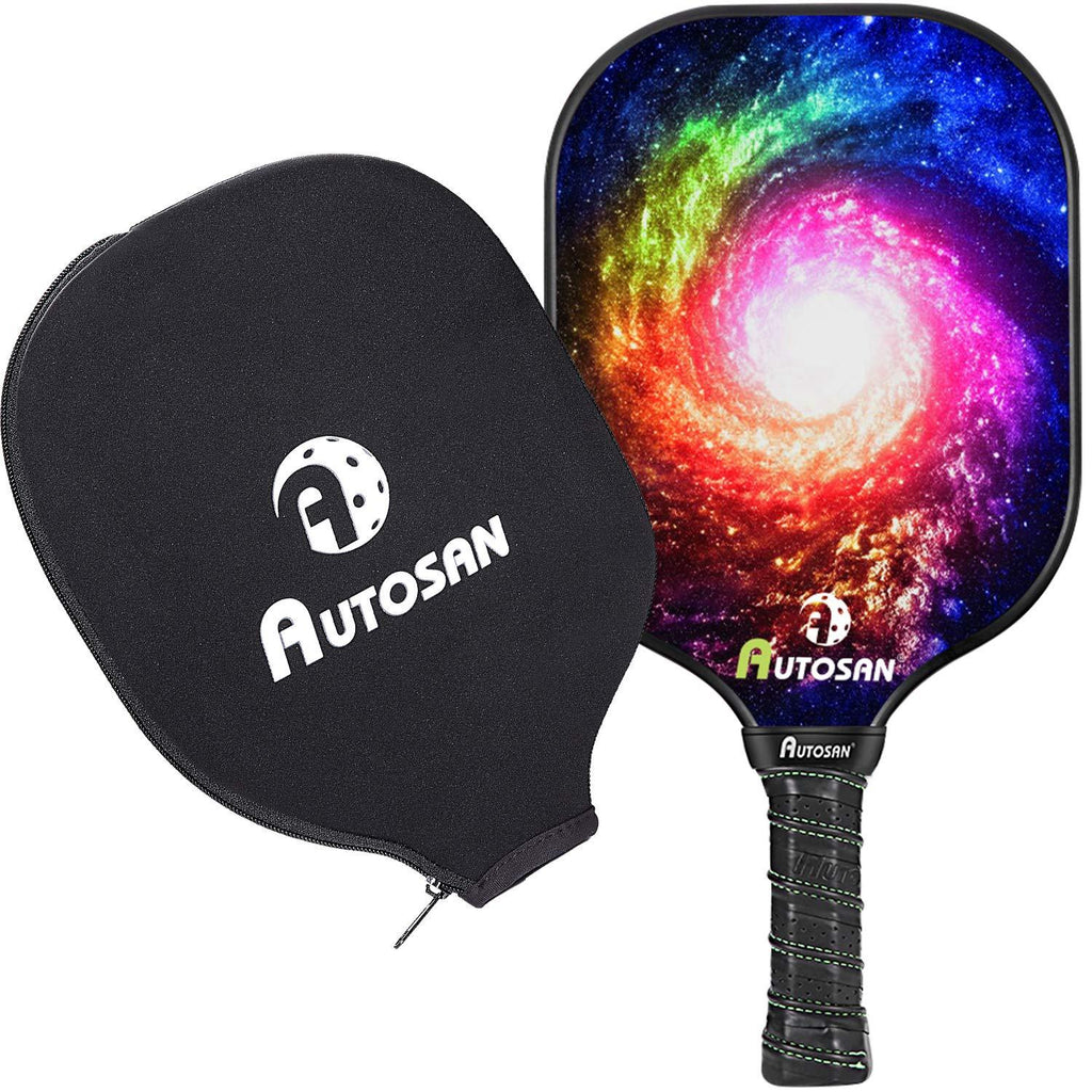 [AUSTRALIA] - AUTOSAN Pickleball Paddle with Cover,Graphite and Fiberglass Composite Surface & Aramid Honeycomb Core Pickleball Racket,EdgeSentry Protection,Lightweight7.2-7.4 OZ Pickleball Racket for Beginner&Pro 