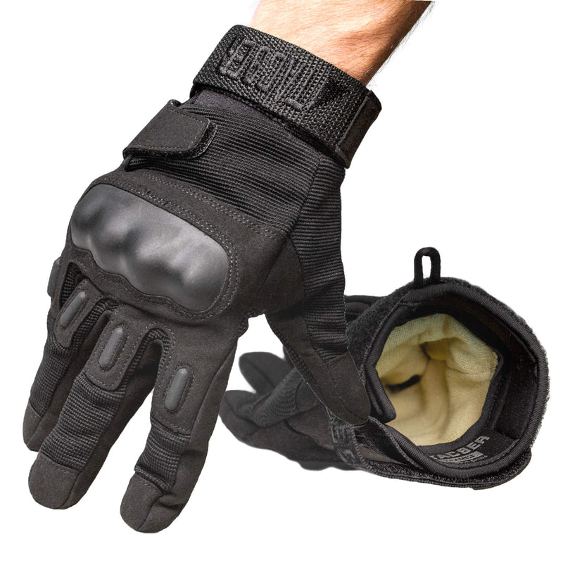 TAC9ER Kevlar Lined Tactical Gloves - Full Hand Protection, Cut and Temperature Resistant, Touch Screen Friendly Gloves for Airsoft, Military, Law Enforcement, and Heavy Duty Use Small - BeesActive Australia