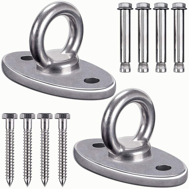 SELEWARE 2800 lb Capacity Wall Ceiling Mount Bracket for Suspension Strap Trainer, Suspension Kit for Yoga Swing, Hanging Hardware for Battle Ropes, Woss Suspension, Olympic Rings, Gym,2 Pack - BeesActive Australia