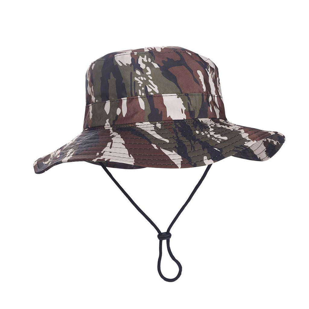 [AUSTRALIA] - MOMOCOY Outdoor Sun Hat, Waterproof Fishing Hat Sun Protection Summer Boonie for Man and Women Foldable Bucket Hat for Hiking Camouflage C Unisex 