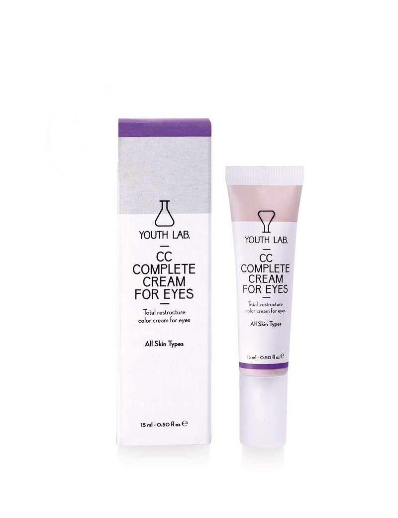 YOUTH LAB CC Complete Eye Cream with Color for All Skin Types - Hydrating Dark Circles Treatment - Under Eye Care for Bags Puffiness Soft Lines for Women and Men - Pigmented Eye Repair Moisturizer - BeesActive Australia