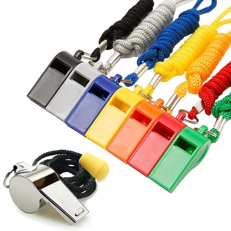 Fya Whistle, 8PCS Sports Whistles with Lanyard, Loud Crisp Sound Whistles Bulk Ideal for Referees, Coaches, and Officials - BeesActive Australia