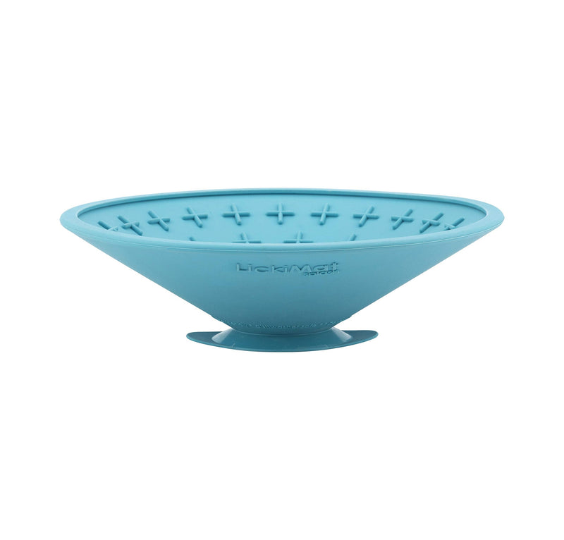 Lickimat Splash, Dog Slow Feeder Bowls Lick Mat, Boredom Anxiety Reducer, Sticks to Smooth Surface; Perfect for Food, Treats, Yogurt, or Peanut Butter. Fun Alternative to a Slow Feed Dog Bowl! Turquoise - BeesActive Australia