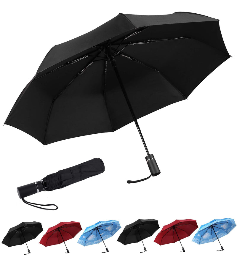 SY COMPACT Travel Umbrella Automatic Windproof Umbrellas-Factory Store black - BeesActive Australia