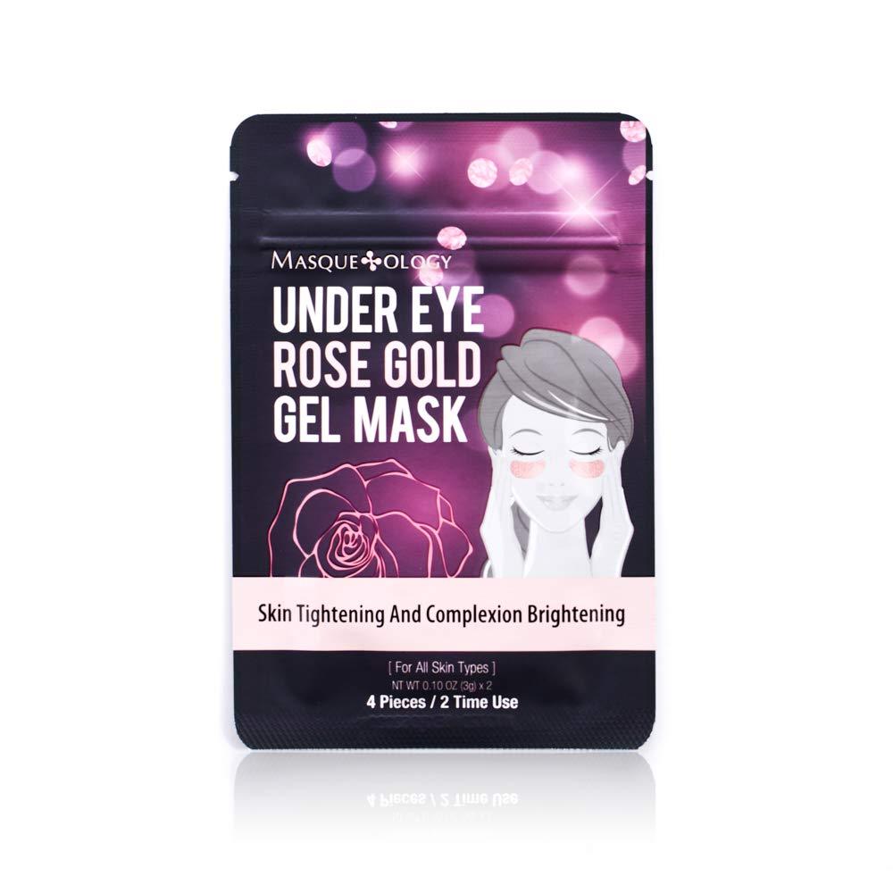 Masqueology - Under Eye Wild Rose Gold Hydro-Gel Mask | Collagen Under Eye Skincare Treatment (1 Pack) - BeesActive Australia