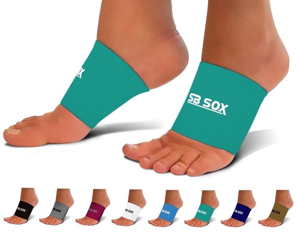 SB SOX Plantar Fasciitis Arch Support Sleeves for Women & Men (1 Pair) – Compression Sleeves for Plantar Fasciitis Relief and Arch Support for Everyday Use Green Small - BeesActive Australia