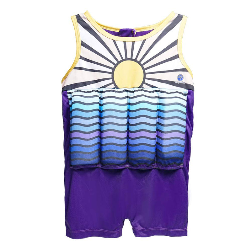 Megartico Boys Float Swimwear One Piece Adjustable Buoyancy Swimsuit Sunny Sea 2-4 - BeesActive Australia