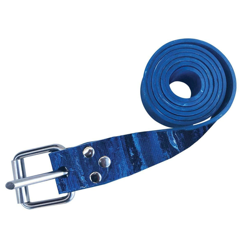[AUSTRALIA] - Riffe Marseilles Rubber Weight Belt w/SS Buckle Blue Camo 