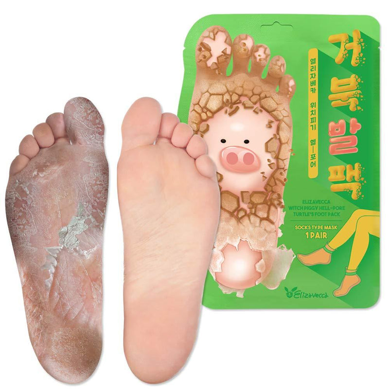 Elizavecca/Foot Peel /1 Foot Pack 2 Pairs Foot Mask - Boots for Exfoliating/foot pack review/foot pack before and after - BeesActive Australia