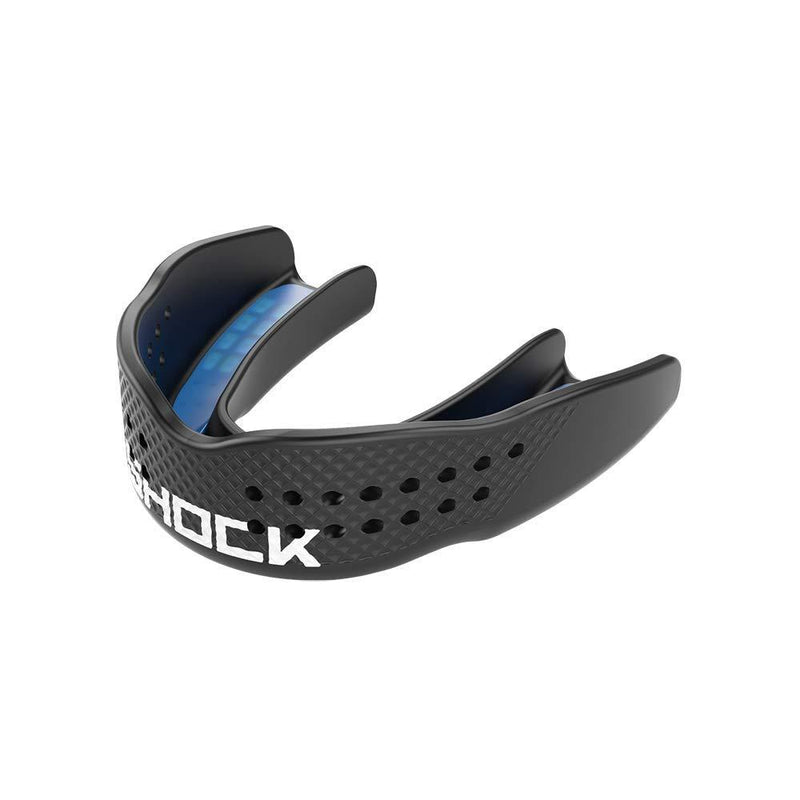 Shock Doctor Mouth Guard Trash Talker – Low Profile Fit for Talking! – Easy Fit Strapless Mouthguard – Speak Easy Breathe Easy! for Basketball, Hockey, Lacrosse etc. for Adults (Age 11+) BLACK - BeesActive Australia