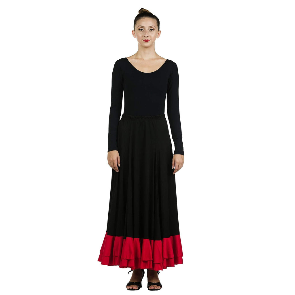 [AUSTRALIA] - Danzcue Full Circle Flamenco Skirt Black SA 
