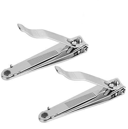 DNHCLL 2PCS Professional Nail Clippers, Stainless Steel Fingernails & Toenails Clippers Nail Cutter and Nail File Grooming Kit for Men and Women - BeesActive Australia