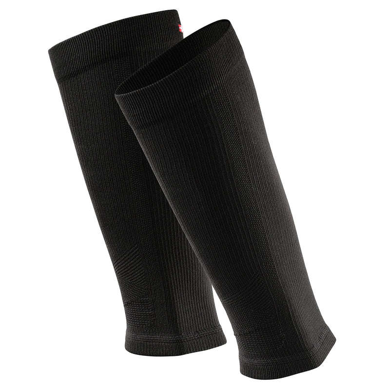 DANISH ENDURANCE Graduated Calf Compression Sleeves 21-26mmHg for Men & Women, Performance Running, Cycling, Sports Solid Black 1 Pair Medium - BeesActive Australia