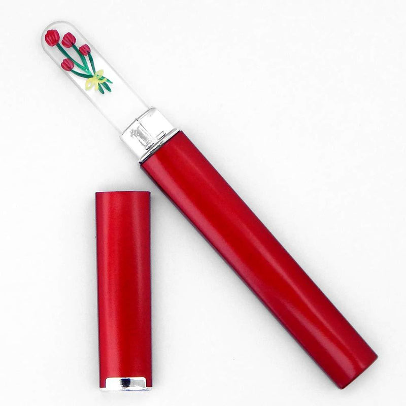 Tulip Bouquet Hand Painted Genuine Czech Republic Crystal Nail File with Matching Acrylic Case - Medium - BeesActive Australia