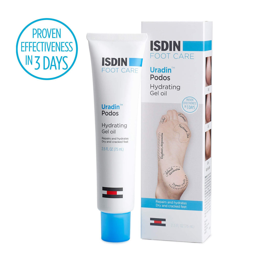 ISDIN Foot Care Cream Uradin Podos Gel Oil 10% Urea 2.5 Fl Oz - BeesActive Australia