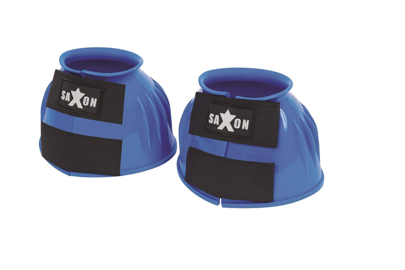 [AUSTRALIA] - Saxon. Double Tape PVC Ribbed Bell Boots Light Blue Warmblood 