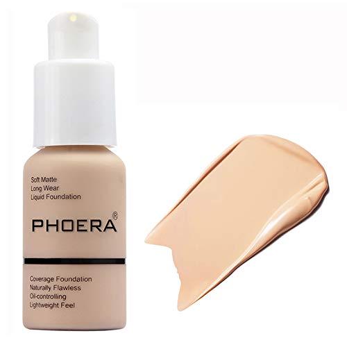 30ml Concealer Cover Cream Long Lasting Moisturizing Base Liquid Cover Concealer Matte Oil Control Liquid Foundation Flawless Colour Changing Foundation for women&girls(102) 102 - BeesActive Australia