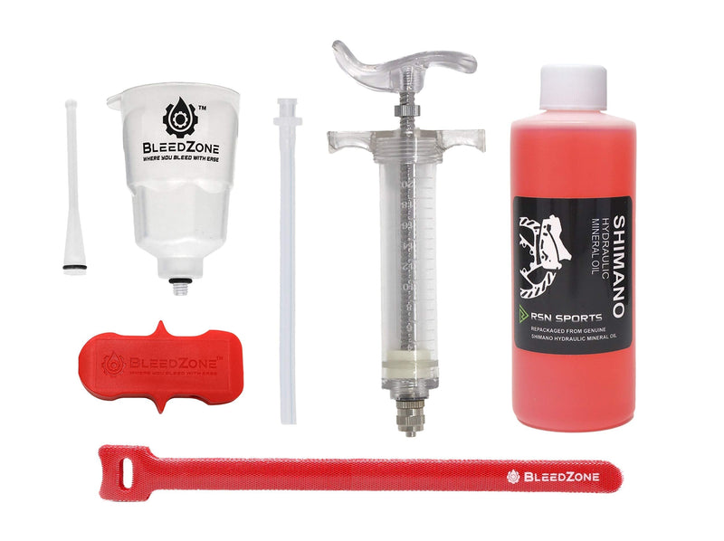 RSN Sports Bleed Kit for Shimano MTB Brakes with Pro Syringe and Mineral Oil - BeesActive Australia
